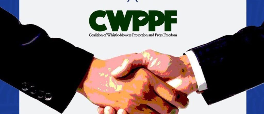 The CWPPF logo above a handshake, marking FDJ joining the coalition